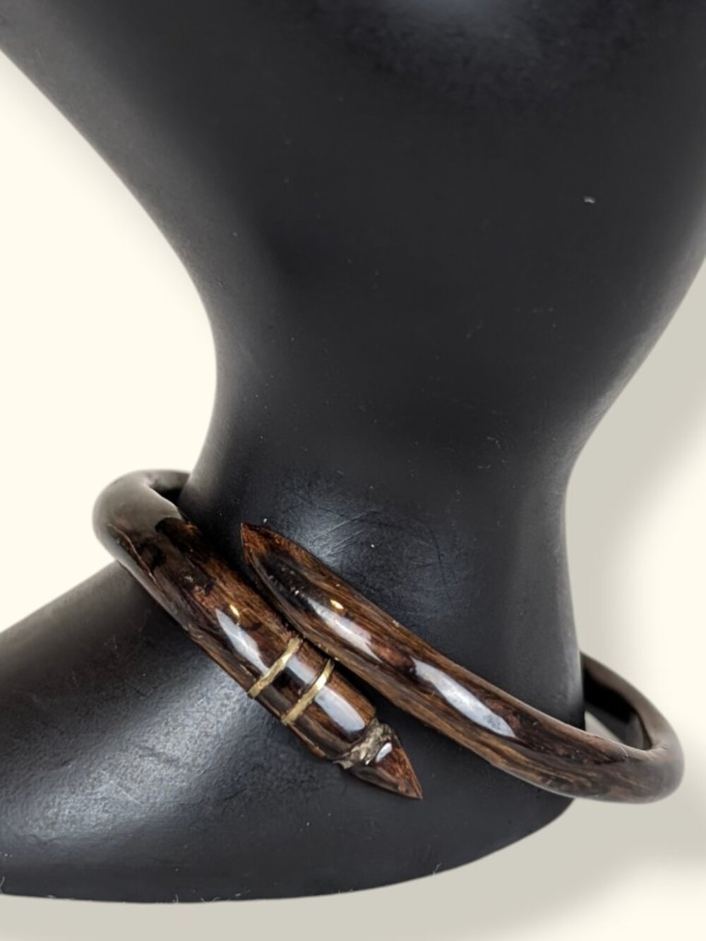 Vintage Mid-Century Faux Wood Bracelet